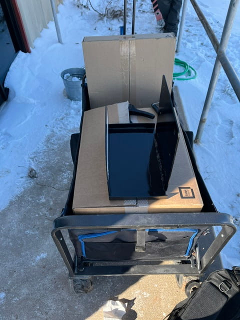 Custom Fabricated Wall Mount - Side View