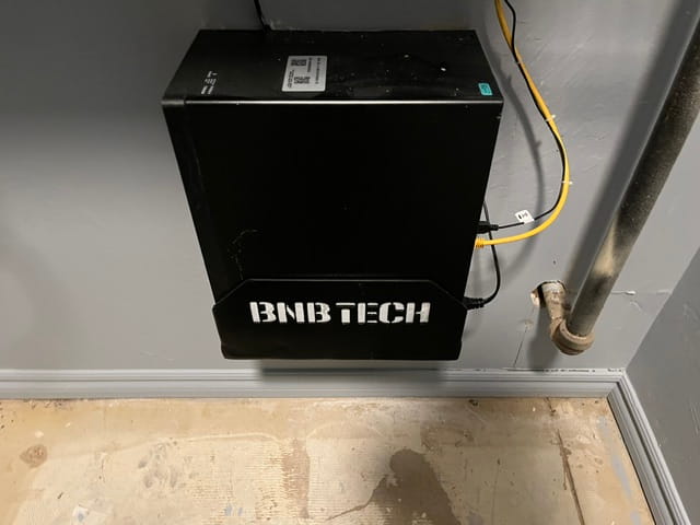 Custom Fabricated Wall Mount at Work