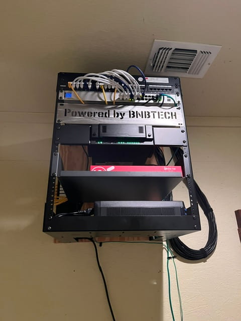 Custom Fabricated Wall Server Mount