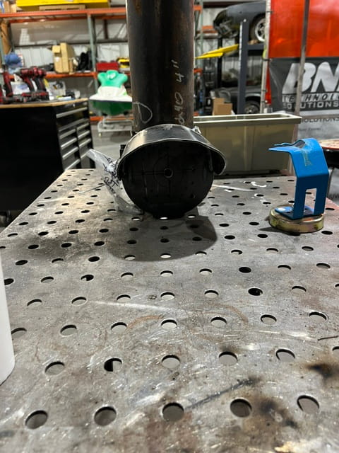 Custom Fabricated Security Camera Mount - Front View
